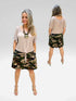 2 Tier Skort with side seam pockets and elasticized waist line - SH011